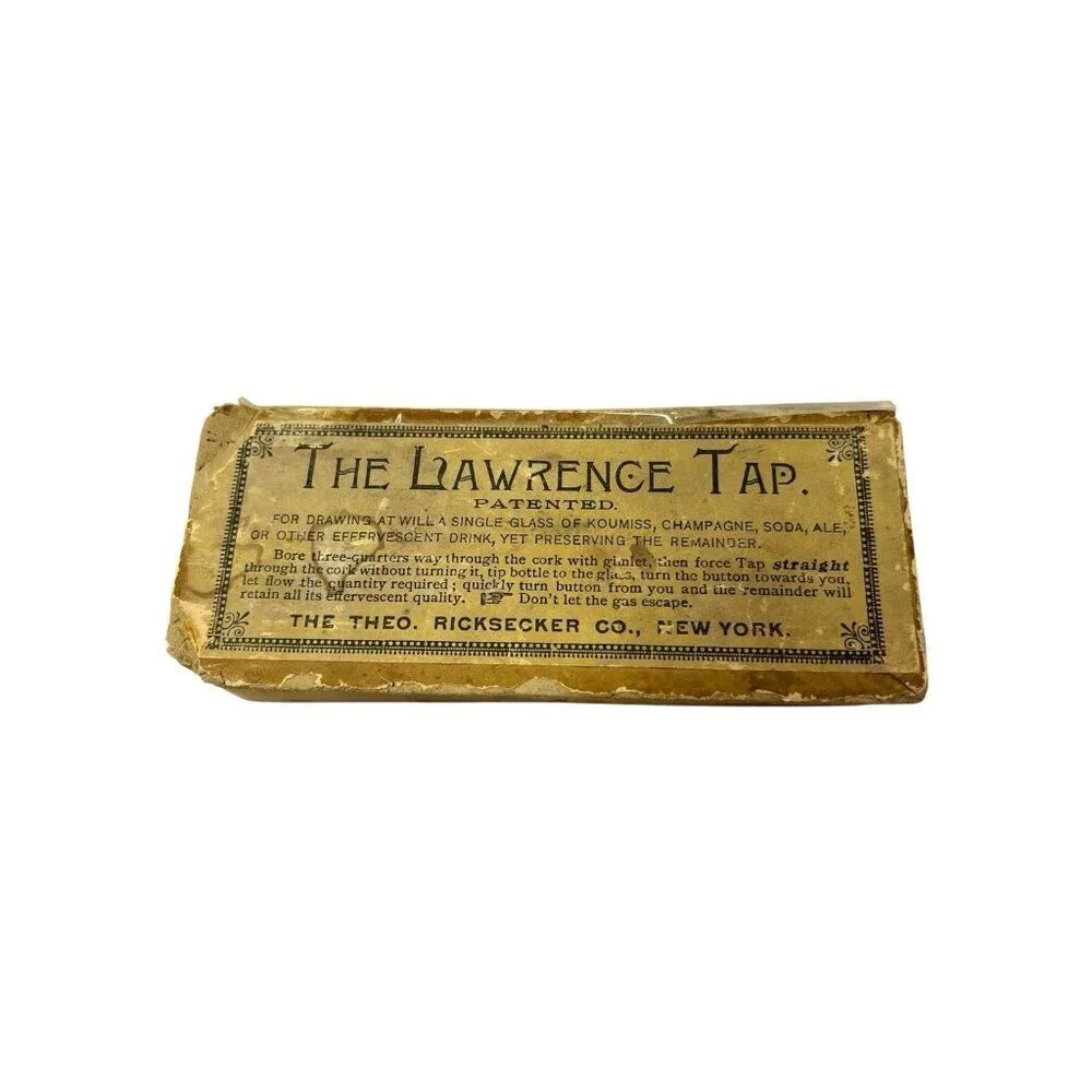 Vintage The Lawrence Tap Antique Bar Tap Bar Decor 1878 Markings